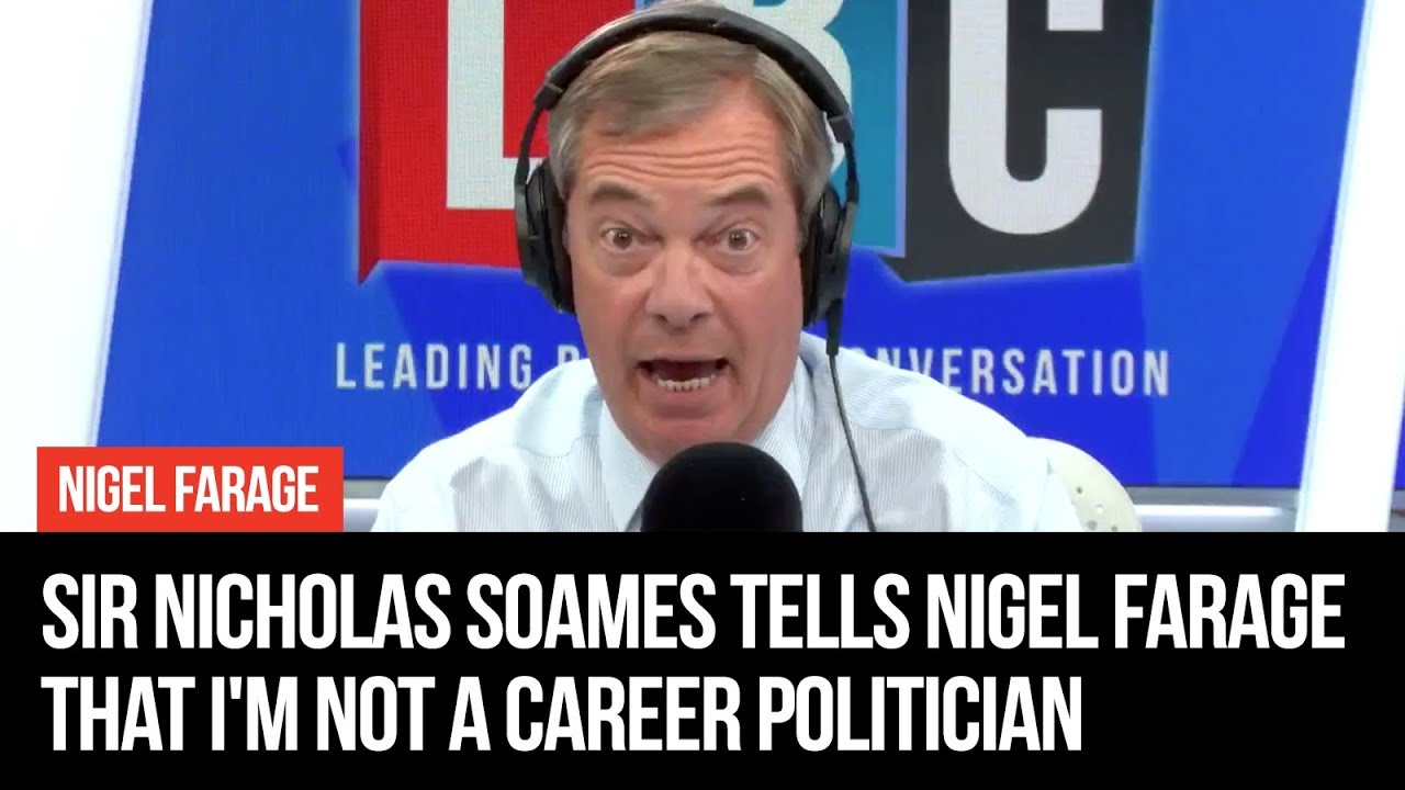 Sir Nicholas Soames tells Nigel Farage that I'm NOT a career politician