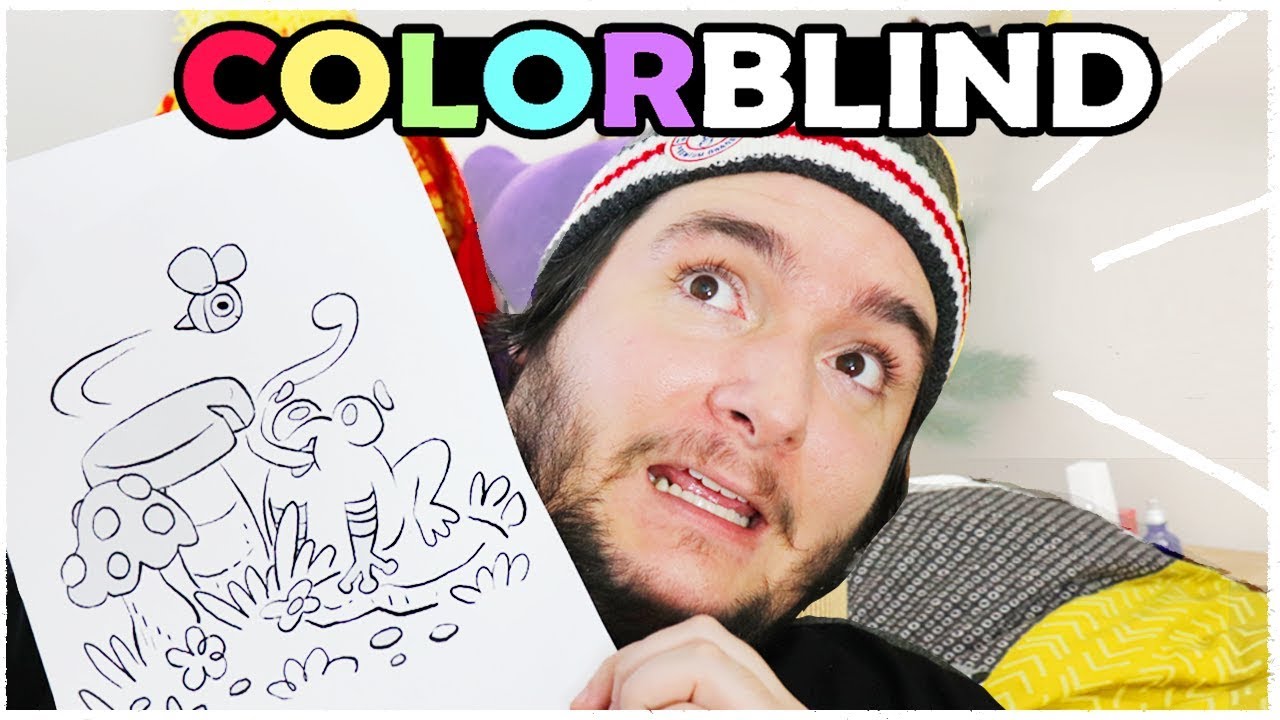 COLORBLIND ARTIST attempts a COLORING BOOK!