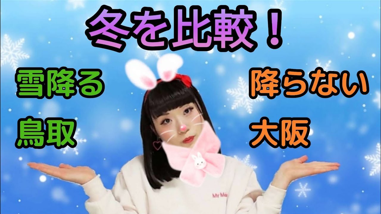 雪が沢山降る鳥取とほとんど降らない大阪のメリット・デメリット！