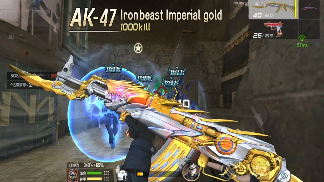 Crossfire Legends Zombie mode I Ak-47 iron beast imperial gold I Aggressive Gameplay