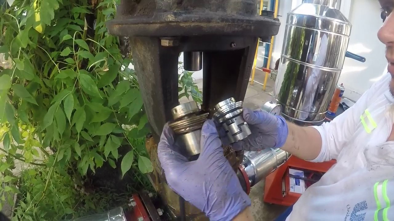 Cambio de sello mecanico bomba grundfos