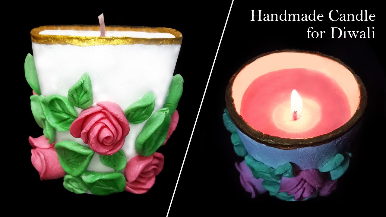 How to make Candle at Home for Diwali || Home Decor || Candle Making || Easy & Beautiful