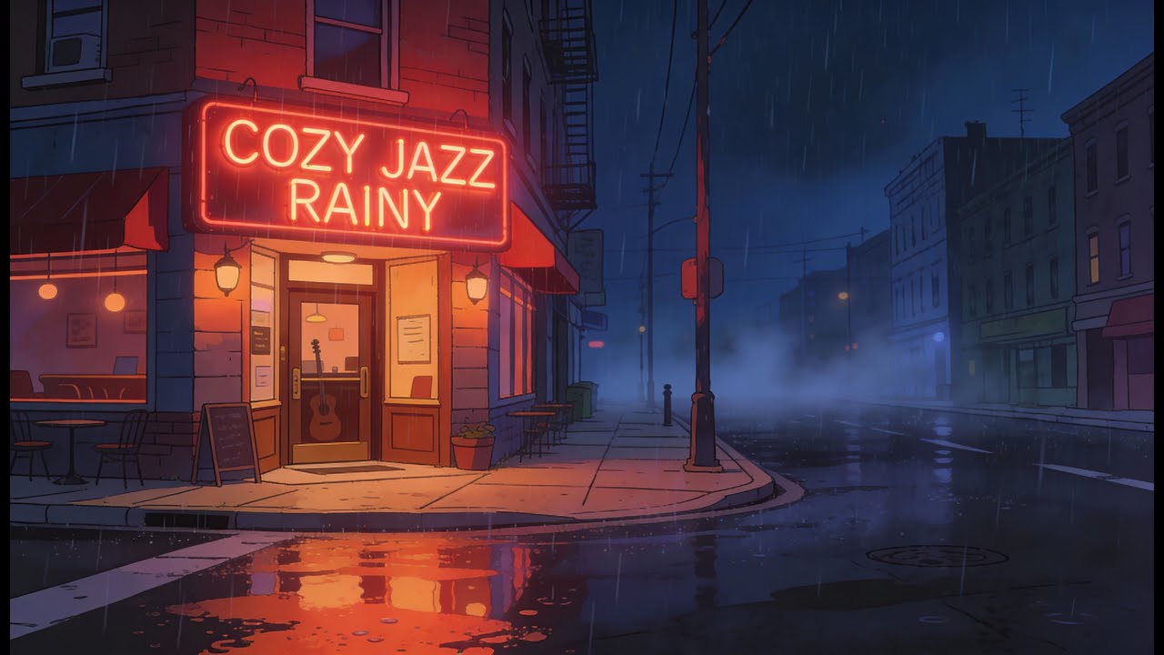 Late Night Rain & Jazz ☔ Уютная расслабляющая инструментальная музыка