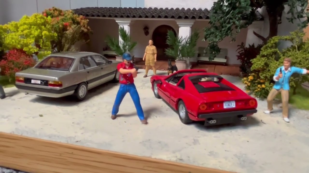 Magnum P.I. Ferrari and Audi at Robin's Nest