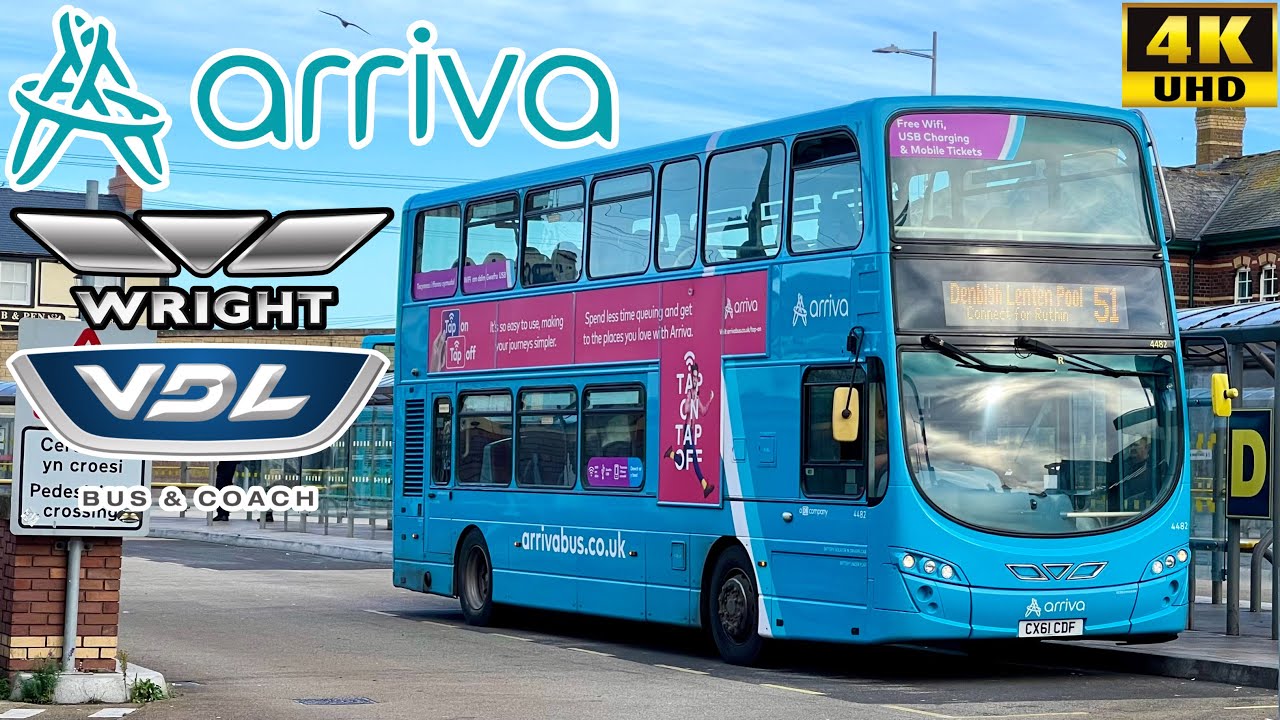 [Arriva Wales: 51 Denbigh to Rhyl via St Asaph, Bodelwyddan & Rhuddlan] Wright Gemini2​ VDL DB300​