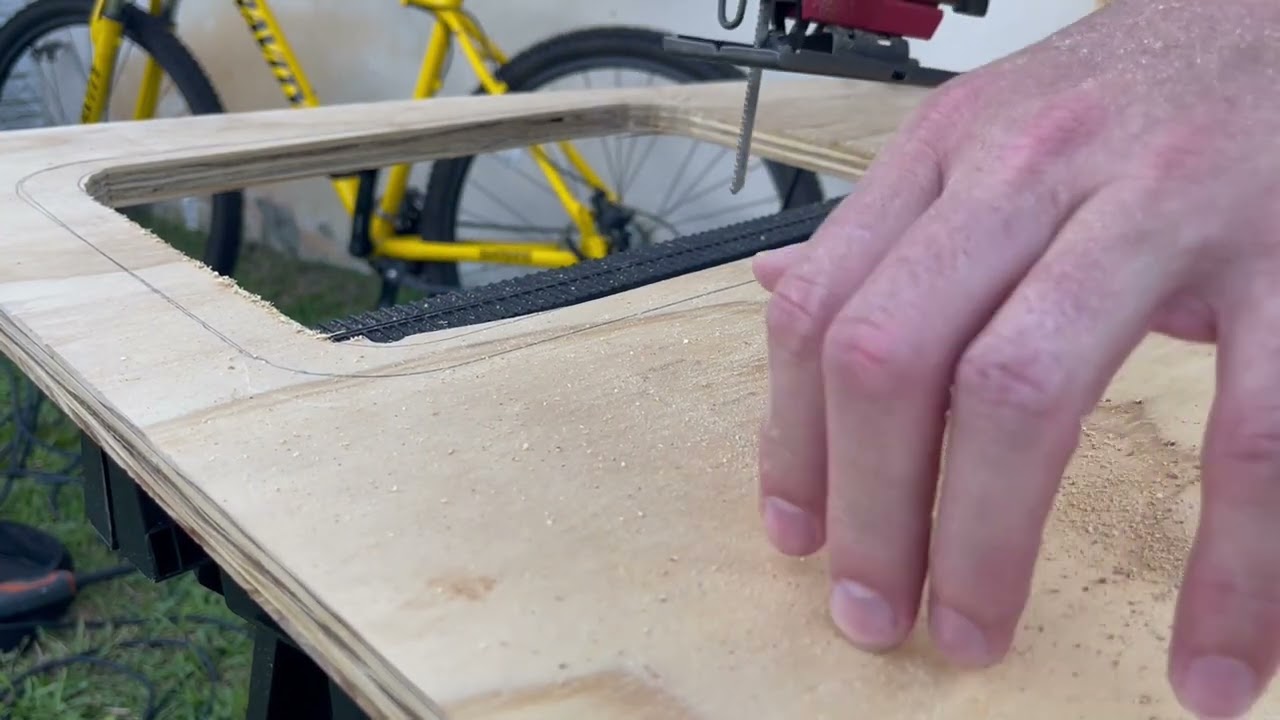 Cutting my hatch holes and test fit