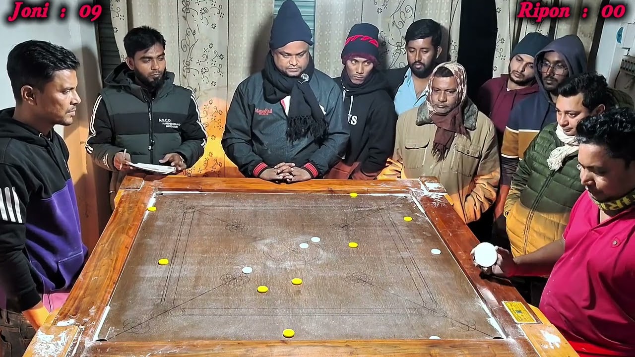 New Carrom tournament January 2026 Ripon VS Joni Final match #challenge #gaming #carrom #final 