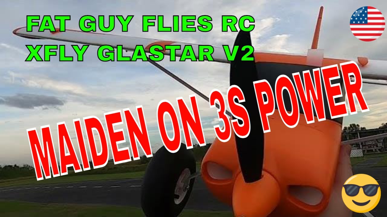 ДЕВА XFLY GLASTAR V2 НА 3S POWER!! от Fat Guy Flies Rc