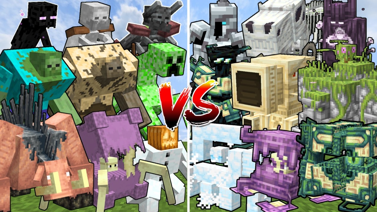 All LEGENDARY MONSTERS vs ALL MUTANT MONSTERS | Minecraft Mob Battle