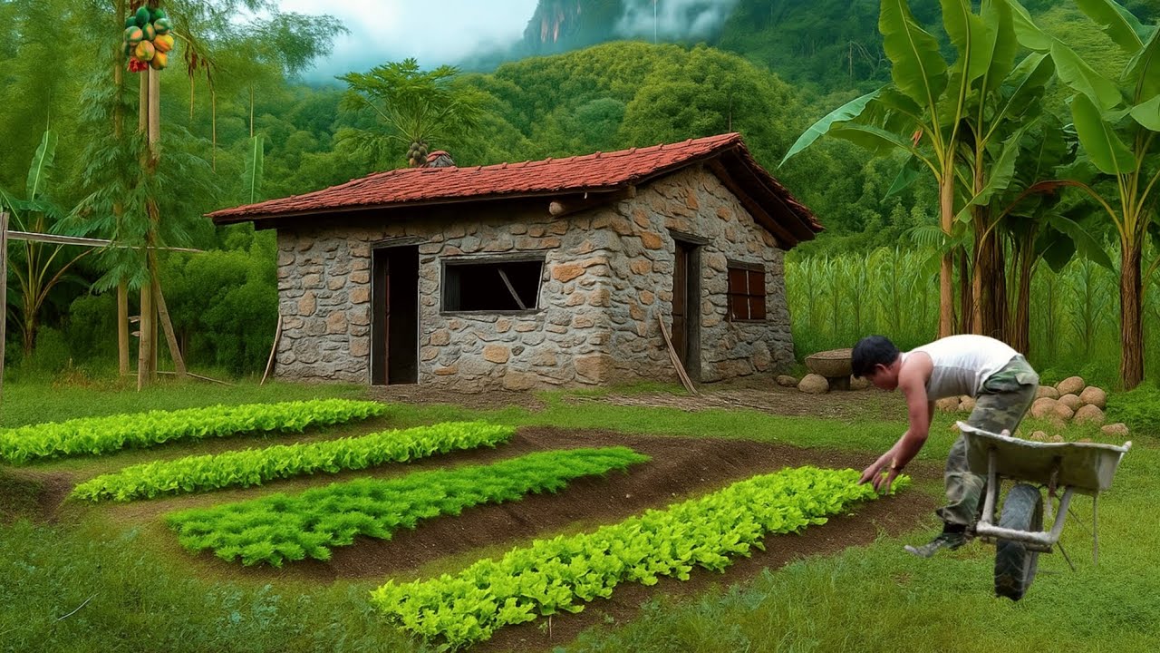 CEO goodbye to city life, Move to the forest to grow vegetables, Raise fish & Live self-sufficiently