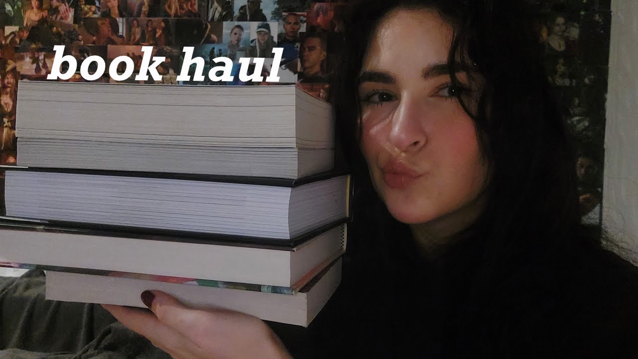 ASMR📚 Book Haul (close whispering, tapping, page sounds)