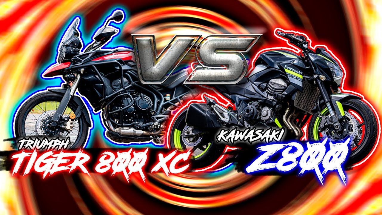 Z800 VS Triumph Tiger 800 Turismo VS Naked SORPRENDENTE RESULTADO