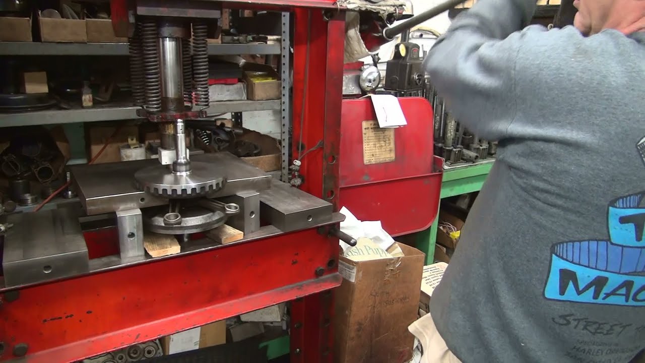 #146 the making of flywheel truing tool crankshaft rebuild time m8 evo twincam harley tatro machine