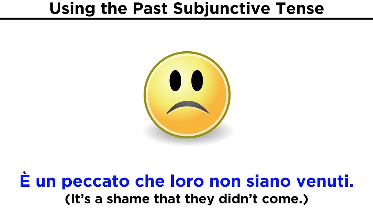 Past Subjunctive Tense in Italian: Congiuntivo Passato