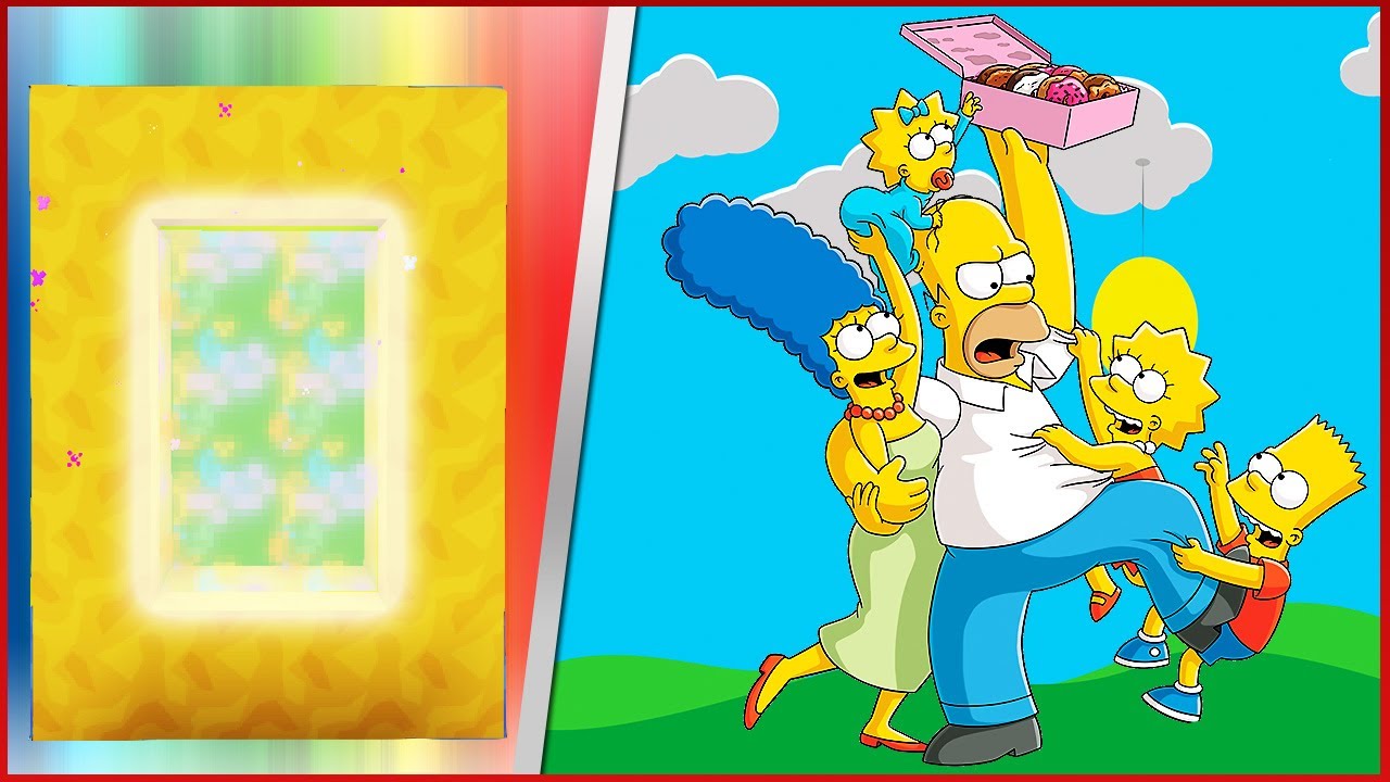 COMO FAZER UM PORTAL PARA O MUNDO DOS SIMPSONS - Minecraft
