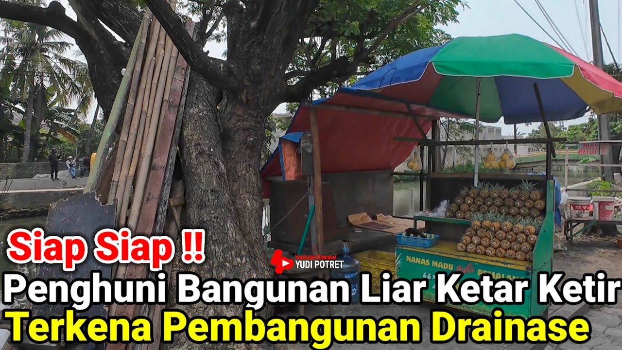 Siap Siap‼️Penghuni Bangunan Liar Bekasi Mulai Ketar Ketir Terkena Pembuatan Drainasi