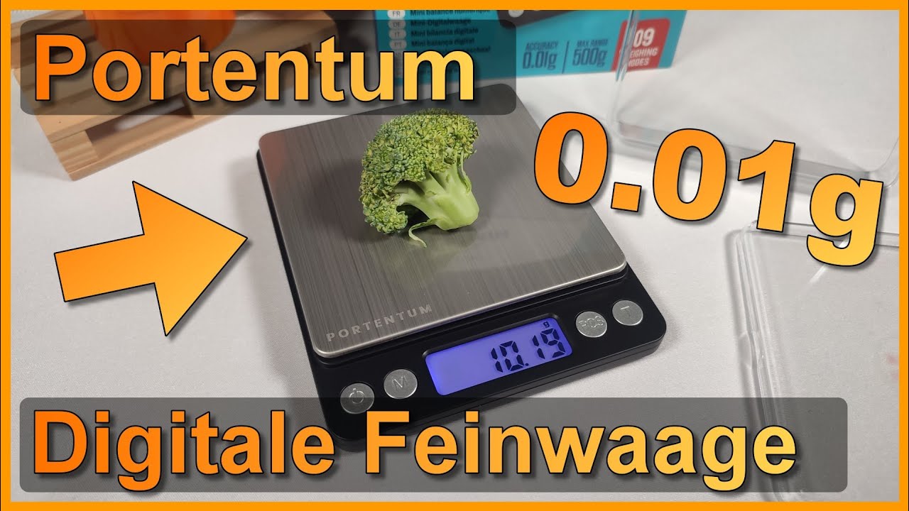 Kurztest: Portentum Feinwaage / K&uuml;chenwaage 0.01g (500g max)