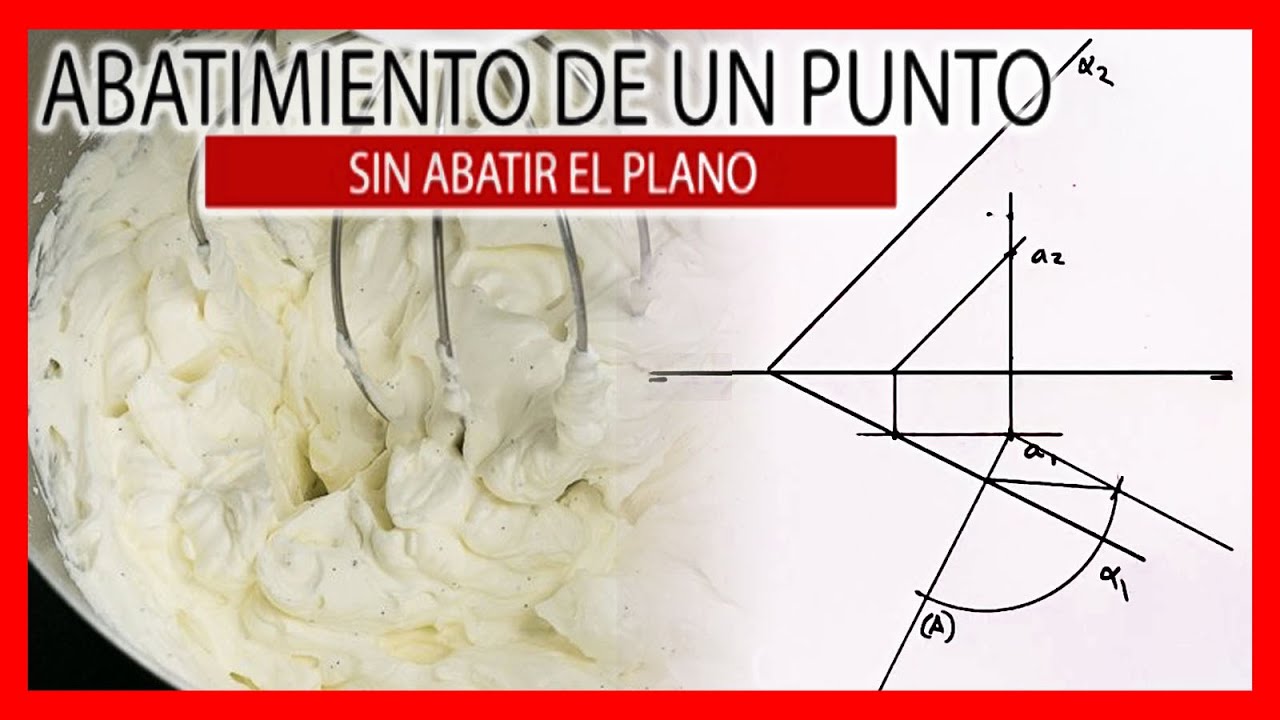 🤣 ABATIMIENTO de un PUNTO sin abatir el PLANO 🤣 Abatimientos sistema diedrico