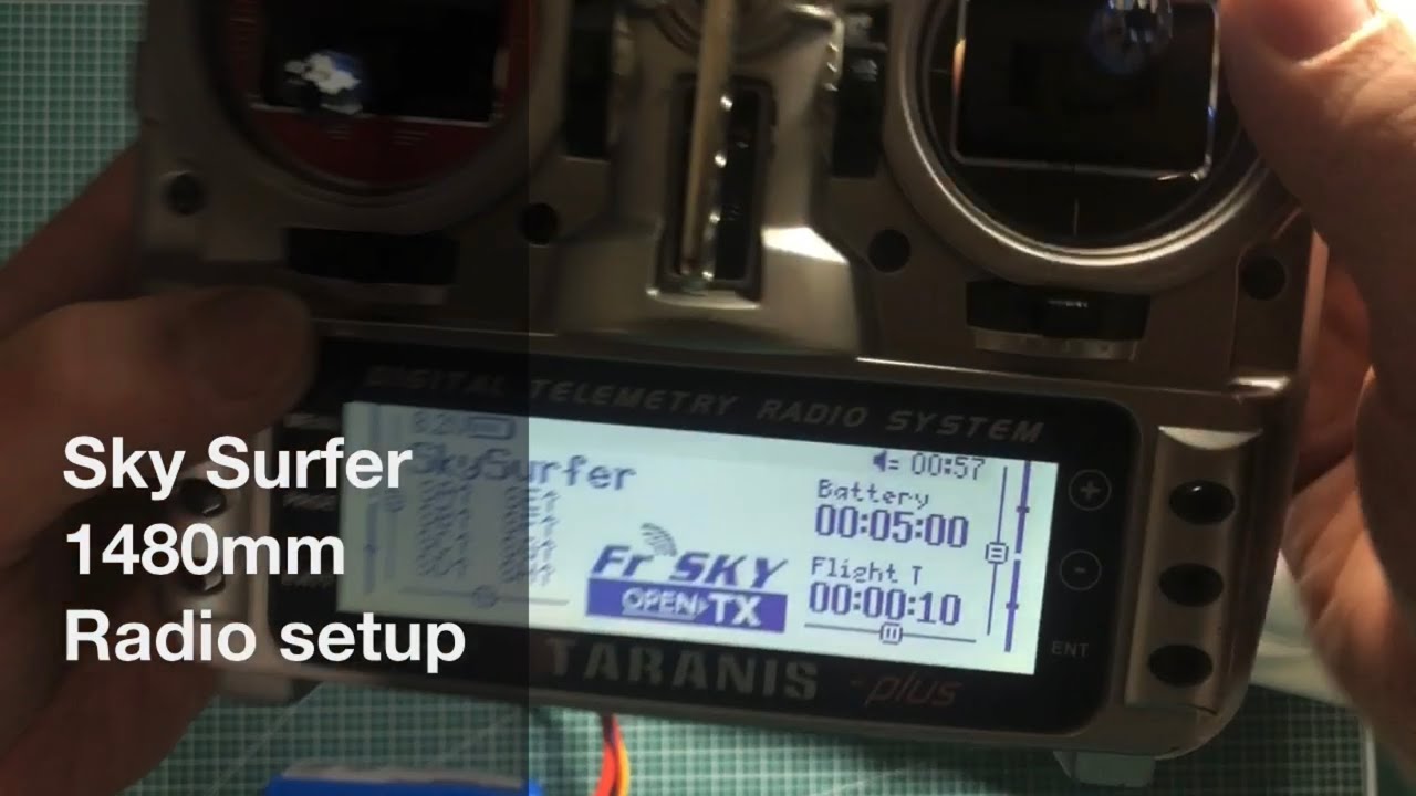 Sky Surfer 1480mm EPO build 08 (Radio setup)