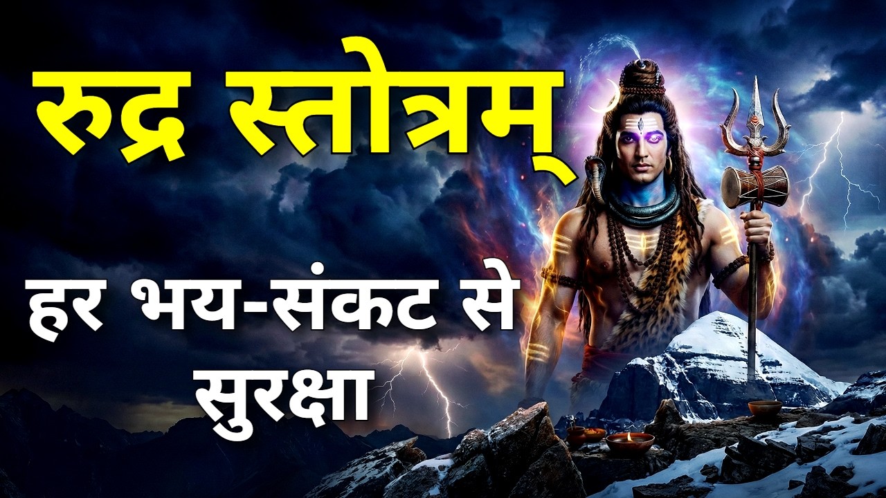 हर भय - संकट से दिव्य सुरक्षा का महामंत्र | रुद्र स्तोत्रम् | Powerful Shiv Rudra Mantra Stotram