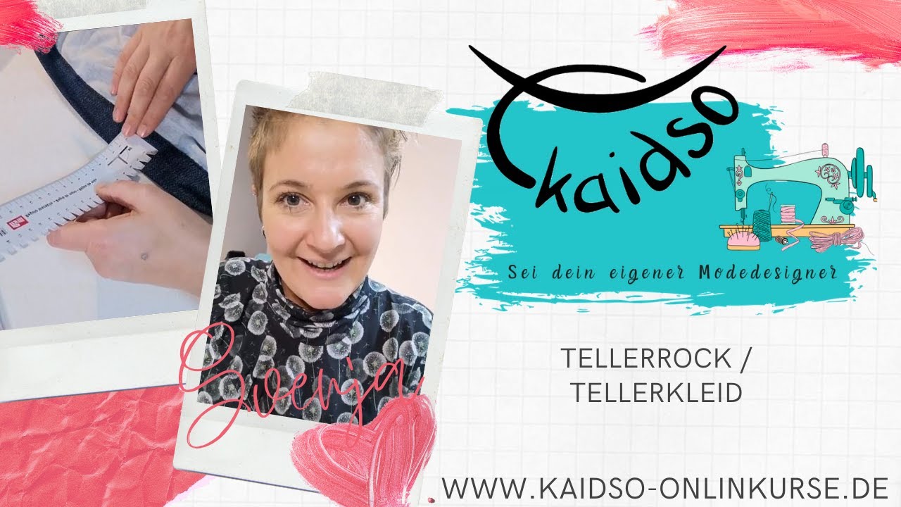 Tellerrock selber nähen, Zuschnitt Tellerrock, Tellerkleid DIY