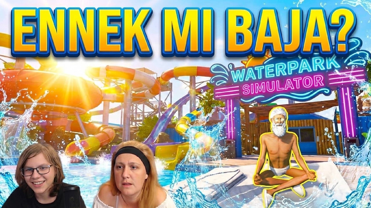 4 CSILLAGOS KÁOSZ! 😱 A sokkoló embereket öl?! | Waterpark Simulator! Magyar felirattal! #10