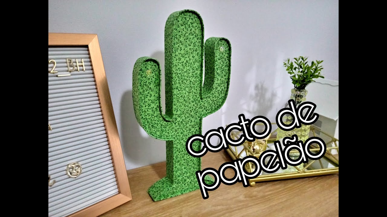 Cacto decorativo super fácil #cacto #mandacaru #diy #decoração