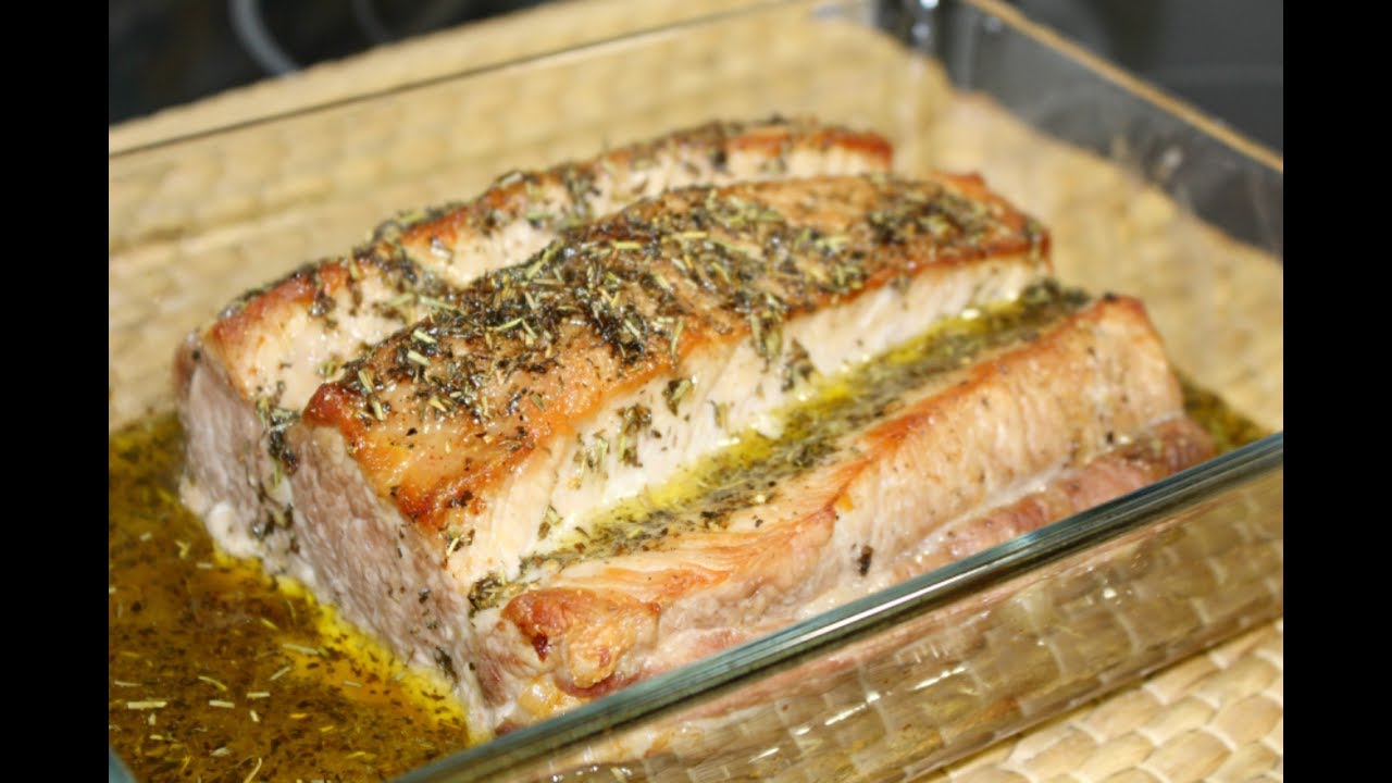 Lomo de cerdo asado al horno &iexcl;Receta muy facil! y &iexcl;ESPECTACULAR!
