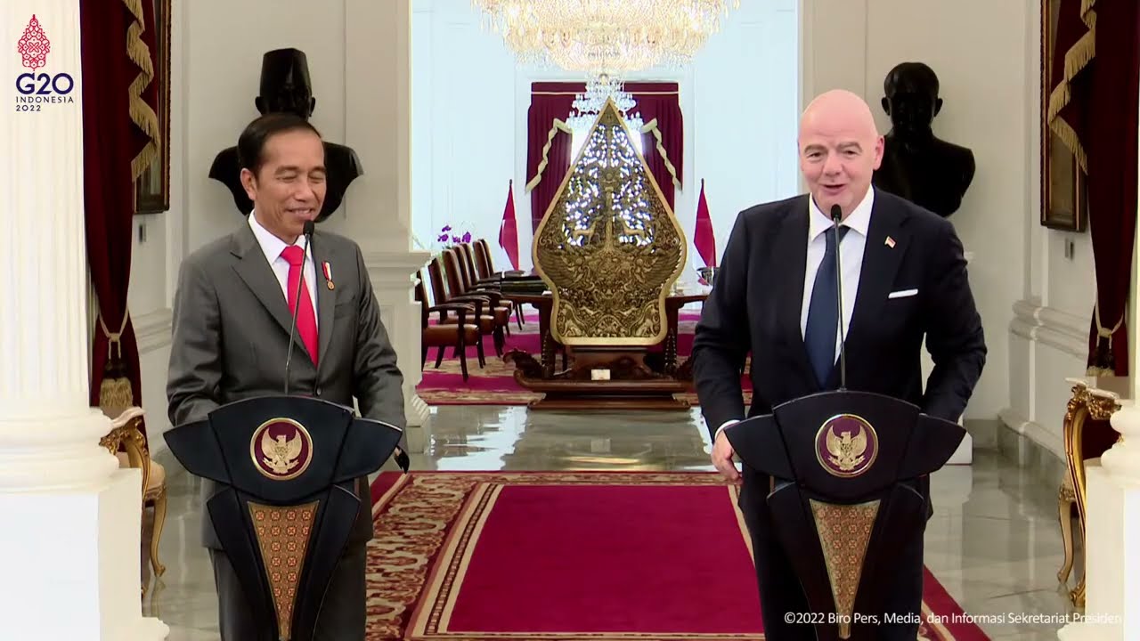 LIVE: Keterangan Pers Bersama Presiden RI dan Presiden FIFA, Istana Merdeka, 18 Oktober 2022