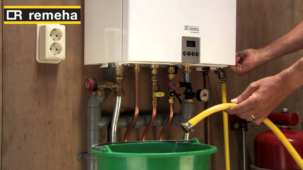 Remeha visuele instructies 'Verwarmingssysteem vullen'