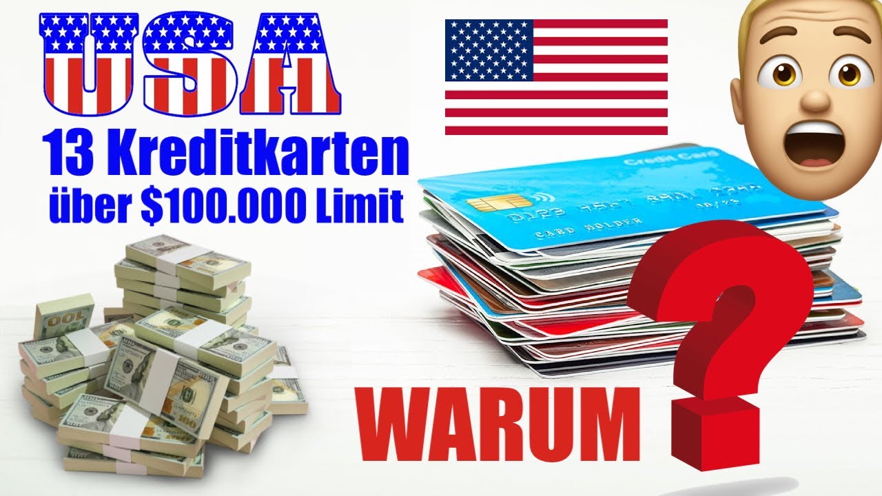 USA - Kreditkarten WAHNSINN mit über $100.000 Limit - WARUM?