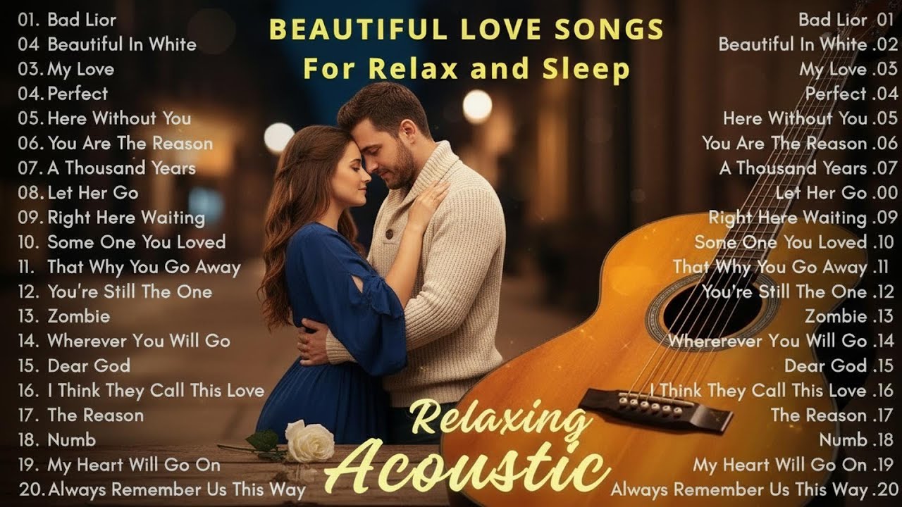 Most Beautiful Romantic Guitar Music | Best Relaxing Love Songs - Instrumental Love Songs for Slee
