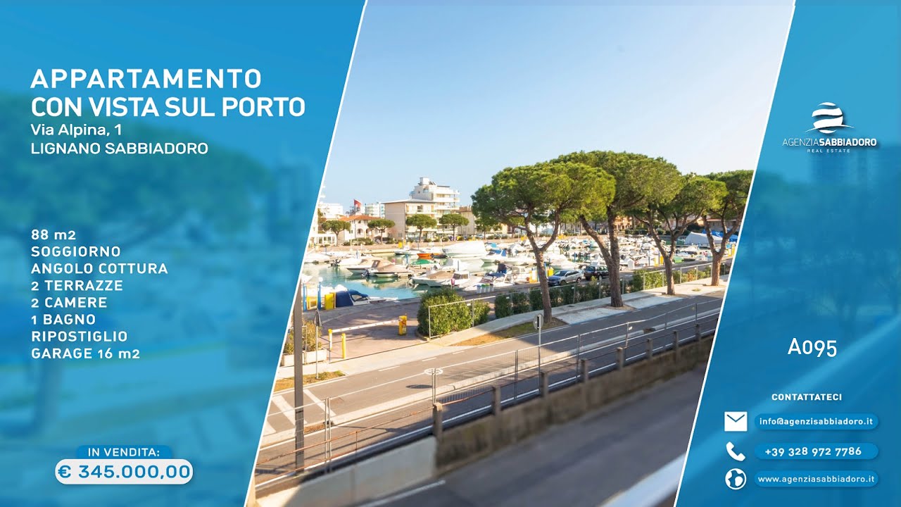In Vendita a Lignano Sabbiadoro: Ampio Appartamento Bicamere con Vista sul Porto