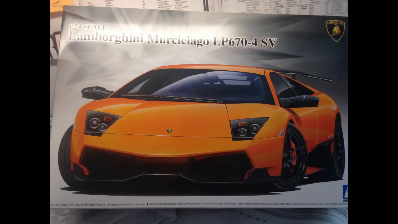 Aoshima Lamborghini Murcielago LP670-4SV Build