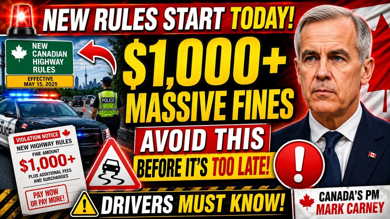 🚨 New Canadian Highway Rules Start TODAY &mdash; Avoid $1,000+ Massive Fines Before It's Too Late!