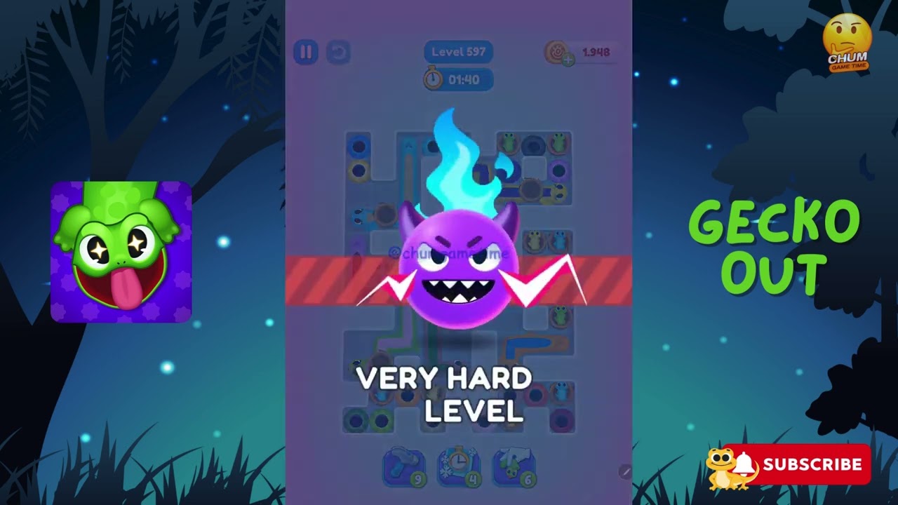 Gecko Out - Level 594, 595, 596, 597, 598 - Gameplay walkthrough