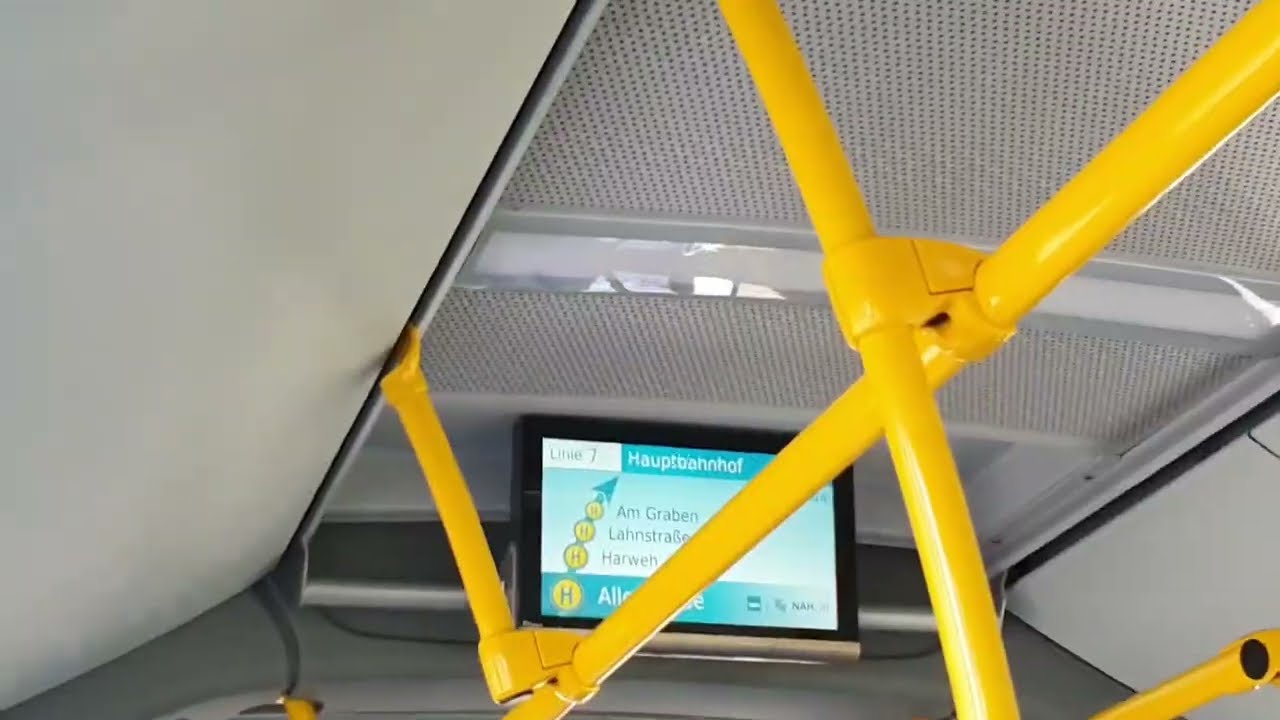 Germany City Trip 🚍SWN StadtWerke Neumünster Straßen Verkehr Bus Linie 7 Ab Oderstrasse Bis Bahnhof