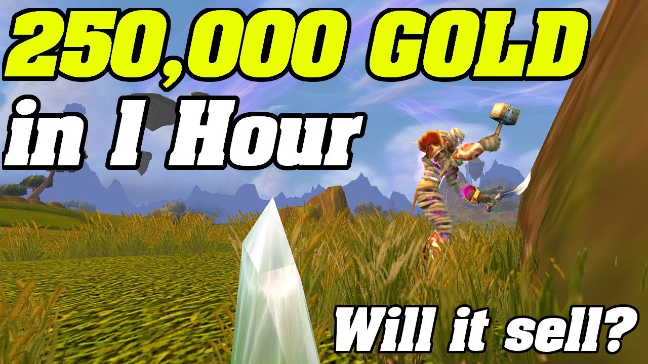 WoW Goldfarming: 250 000 золота за 1 час. Будет ли оно когда-нибудь продано?!