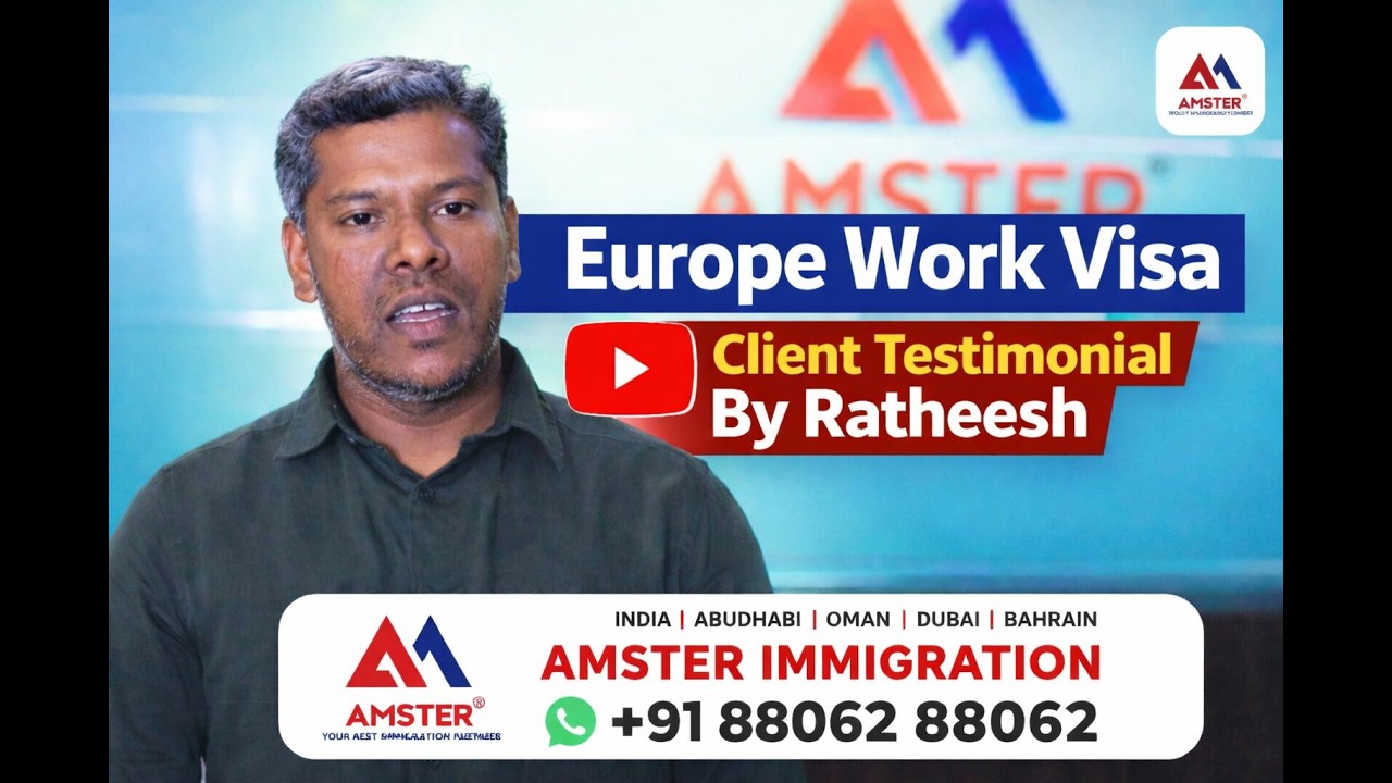 Europe Work Visa | Client Testimonial By Ratheesh | Amster