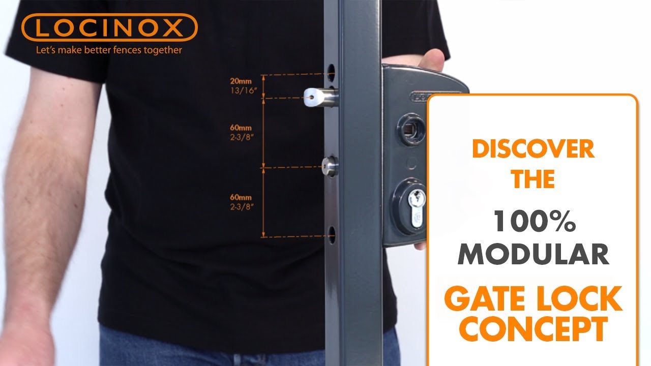 Discover the unique 100% modular gate lock concept - Locinox