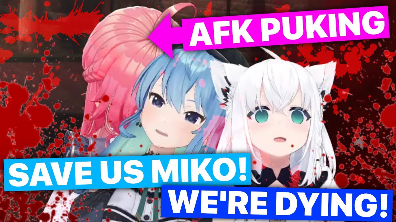 Dying Suisei & Fubuki Cry For AFK Miko To Save Them (Hololive) [Eng Subs]