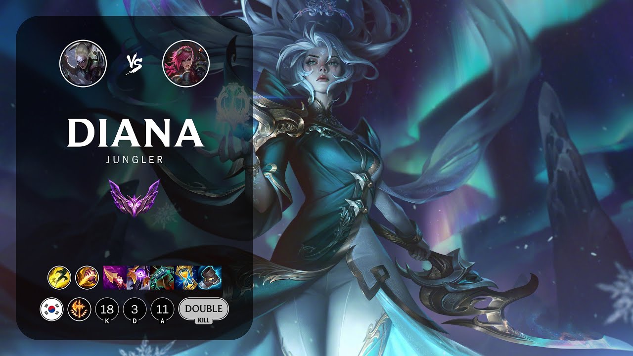 Diana Jungle vs Vi - KR Master Patch 14.7