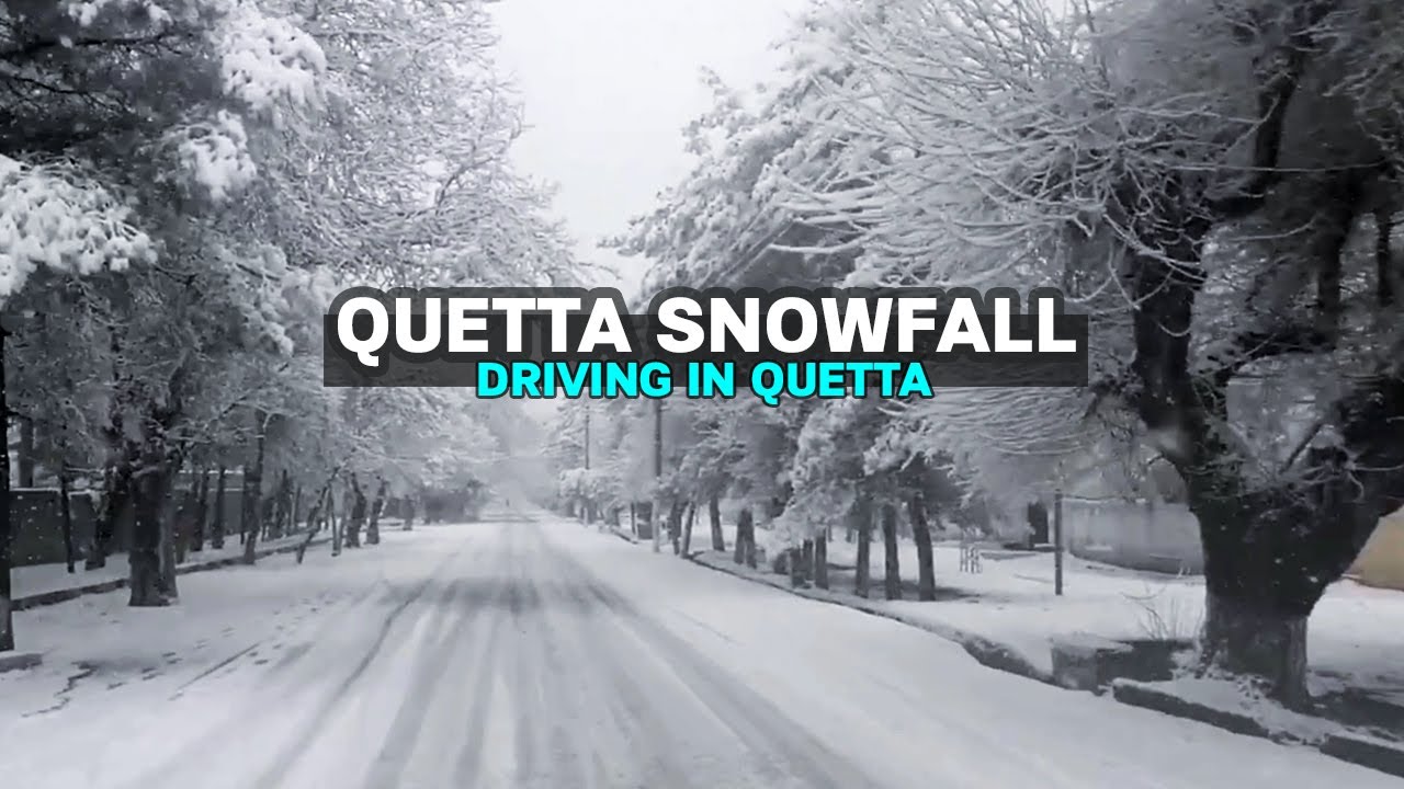 Driving in Quetta City during Snowfall 2020 - Amazing Balochistan - Travel Pakistan