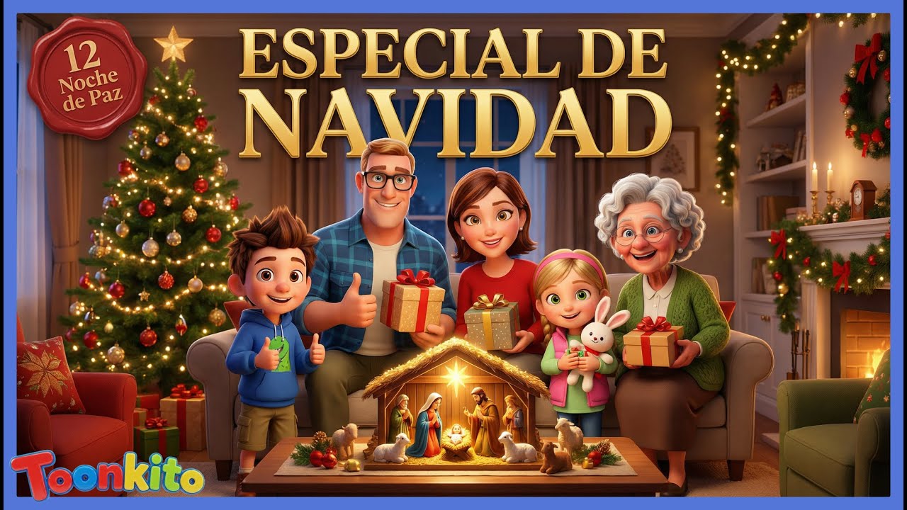 Noche de Paz para Dormir 💤 | Música Relajante para Bebés (Versión Toonkito 3D)
