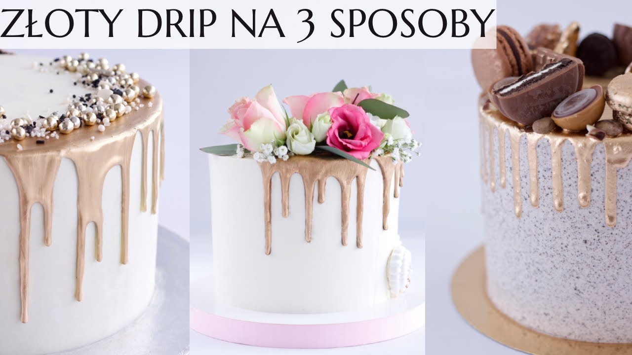 Złoty drip na 3 sposoby