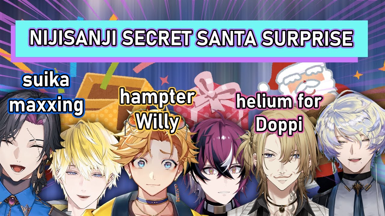 what are the boys' reactions when they got unexpected gifts from their secret Santa