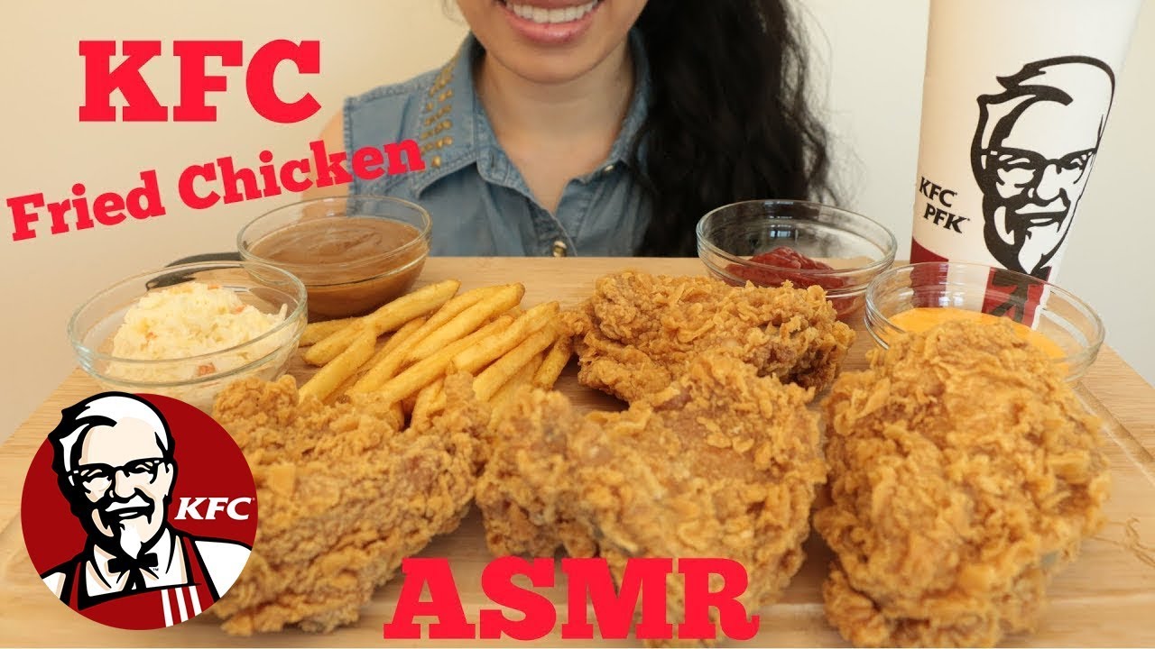 ASMR Eating 🐔🍗 KFC FRIED CHICKEN 🍗🐔 | Crunchy sounds | No talking l チキン Asmr  l 치킨 Asmr