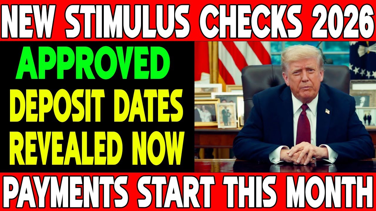 New Stimulus Checks 2026 Approved &ndash; Deposit Dates Revealed for Seniors & Veterans!