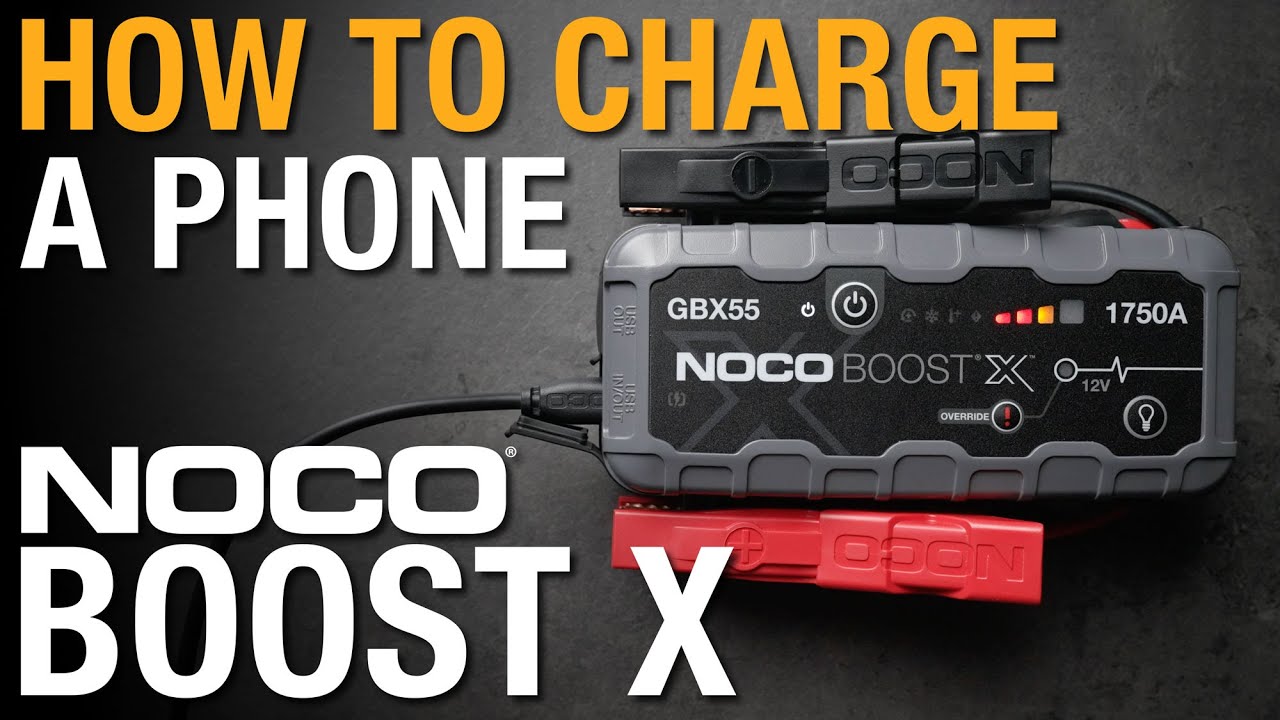 Как зарядить телефон с помощью NOCO Boost X