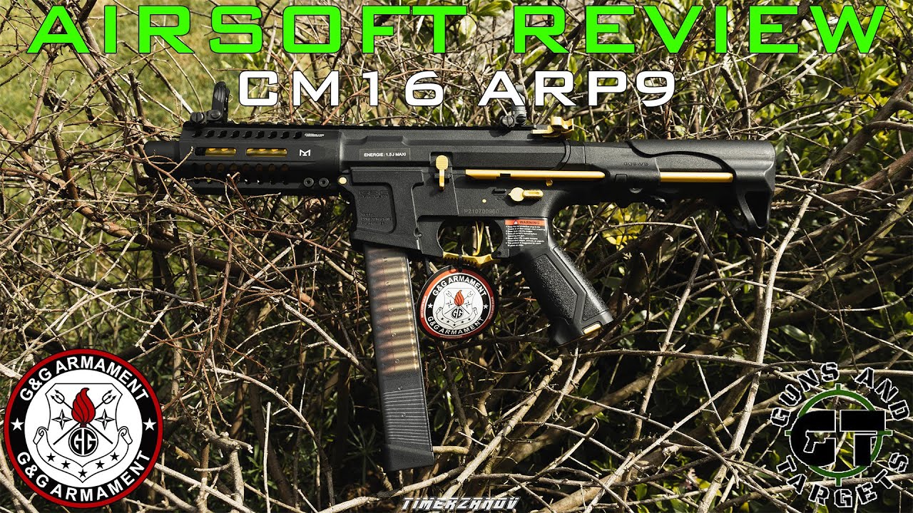 Airsoft Review #153 G&G Armament CM16 ARP9 Gold AEG (GUNS AND TARGETS) [FR]
